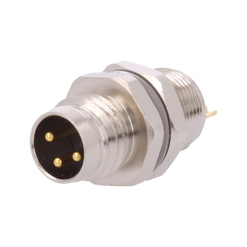 Conector M8 tată PIN 3 neîncapsulat soclu IP67 60V 2,5-3,5mm | Electronic-mag.ro | Componente Electronice Conector M8 tată PIN 3 neîncapsulat soclu IP67 60V 2,5-3,5mm | Electronic-mag.ro | Componente Electronice
