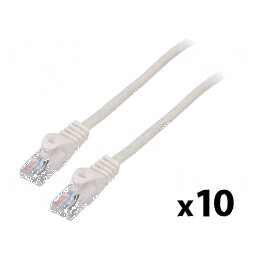 Cablul Patch U/UTP 5e litat CCA PVC alb 1,5m 26AWG | Electronic-mag.ro | Componente Electronice