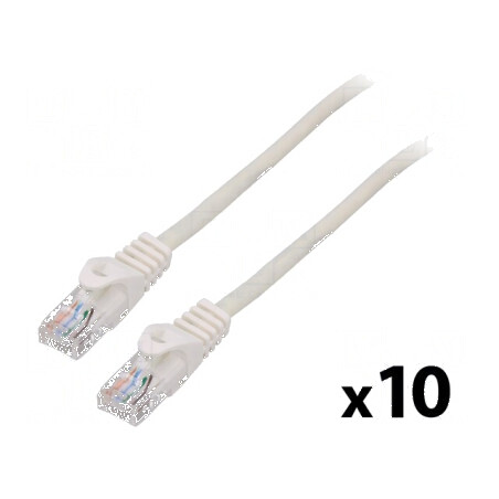 Cablul Patch U/UTP 5e litat CCA PVC alb 1,5m 26AWG | Electronic-mag.ro | Componente Electronice
