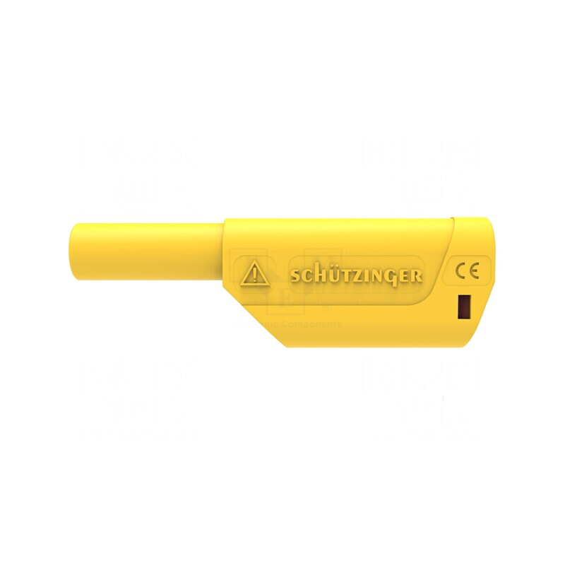 Conector banană 4mm 32A 1kV galben aurit cu izolație | Electronic-mag.ro | Componente Electronice