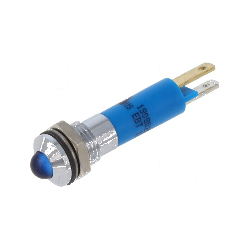 Lampă LED convexă albastră 12VDC 12VAC Ø8mm IP67 | Electronic-mag.ro | Componente Electronice Lampă LED convexă albastră 12VDC 12VAC Ø8mm IP67 | Electronic-mag.ro | Componente Electronice