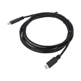 Cablu USB C 2m cu 2 mufe, 480Mbps, PVC | Electronic-mag.ro | Componente Electronice