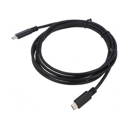 Cablu USB C 2m cu 2 mufe, 480Mbps, PVC | Electronic-mag.ro | Componente Electronice