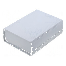 Carcasă ABS gri IP54 cu panou, dimensiuni 136mm x 185mm x 60mm | Electronic-mag.ro | Componente Electronice