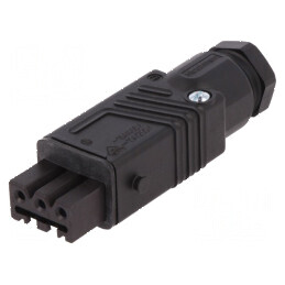 Conector dreptunghiular ST mufă mamă 3 pini cositorit IP54 | Electronic-mag.ro | Componente Electronice