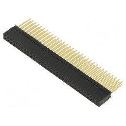 Conector şiruri pini soclu mamă 2,54mm 64 PIN THT pentru PCB | Electronic-mag.ro | Componente Electronice