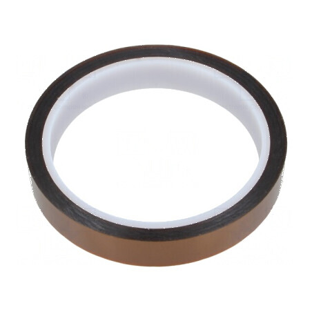 Bandă termorezistentă 0,07mm 50% ambră max. 230°C | Electronic-mag.ro | Componente Electronice