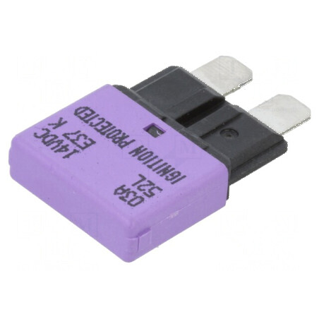 Siguranţă termică 3A 14VDC auto 20,5mm E37 | Electronic-mag.ro | Componente Electronice