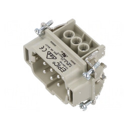 Conector HDC inserturi contact tată EPIC H-BE PIN 6 6 PE | Electronic-mag.ro | Componente Electronice