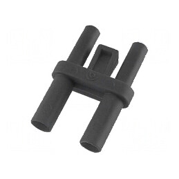 Conector banană 4mm 36A negru nichelat | Electronic-mag.ro | Componente Electronice