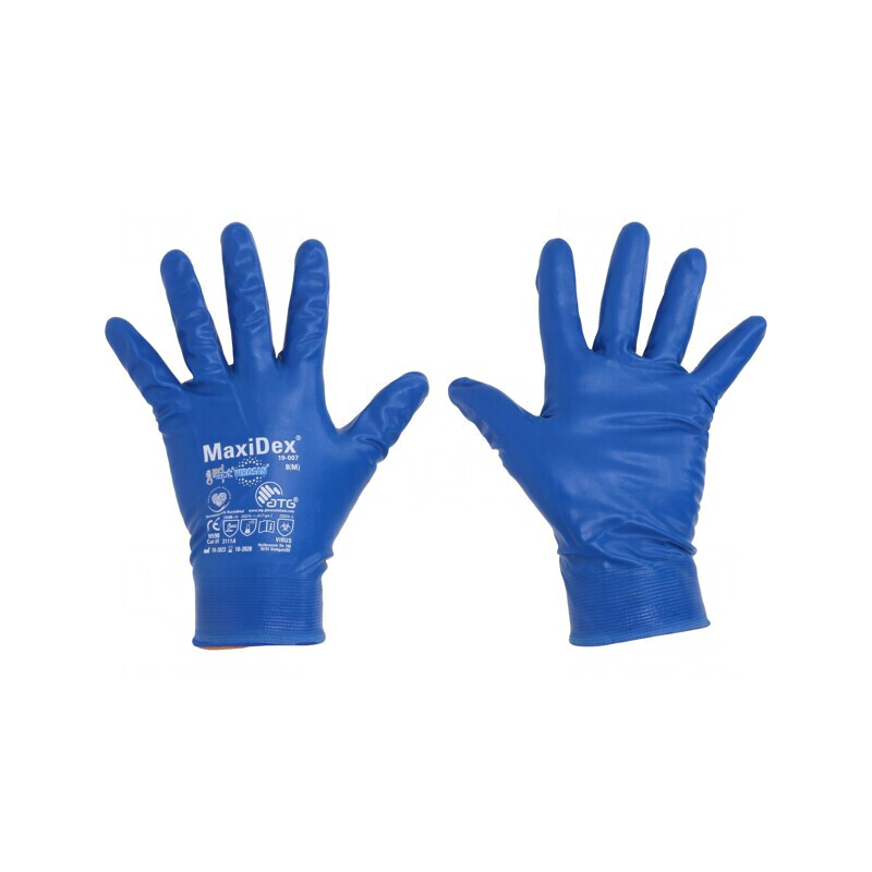 Mănuşi de protecţie MaxiDex® albastră, dimensiune 8 | Electronic-mag.ro | Componente Electronice