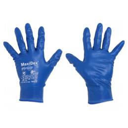 Mănuşi de protecţie albastră MaxiDex®, Dimensiune 9 | Electronic-mag.ro | Componente Electronice