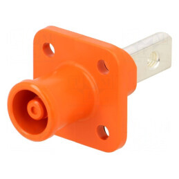 Conector alimentare DC soclu tată PIN 1 pentru montare pe panou | Electronic-mag.ro | Componente Electronice