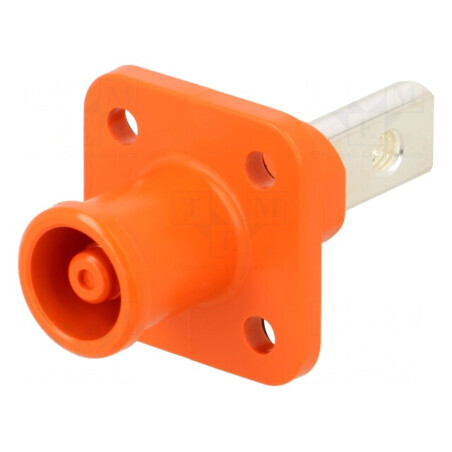 Conector alimentare DC soclu tată PIN 1 pentru montare pe panou | Electronic-mag.ro | Componente Electronice