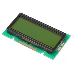 Afișaj LCD alfanumeric STN 12x2 galben-verde LED | Electronic-mag.ro | Componente Electronice