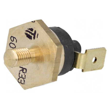Termostat NC 60°C 16A 250VAC cu terminali 6,3mm ±15°C | Electronic-mag.ro | Componente Electronice