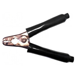 Bornă crocodil 200A neagră, capacitate prindere max. 38mm | Electronic-mag.ro | Componente Electronice