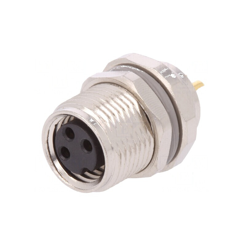 Conector M8 mamă PIN 3 neekranat soclu IP67 60V 2,5-4,5mm | Electronic-mag.ro | Componente Electronice Conector M8 mamă PIN 3 neekranat soclu IP67 60V 2,5-4,5mm | Electronic-mag.ro | Componente Electronice