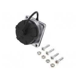 Soclu WF28 tată PIN 16 IP67 10A 500V 2mm2 aurit | Electronic-mag.ro | Componente Electronice