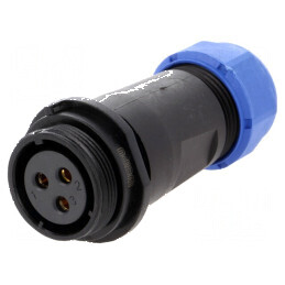 Mufă SP21 mamă IP68 30A 500V pentru lipire pe cablu | Electronic-mag.ro | Componente Electronice