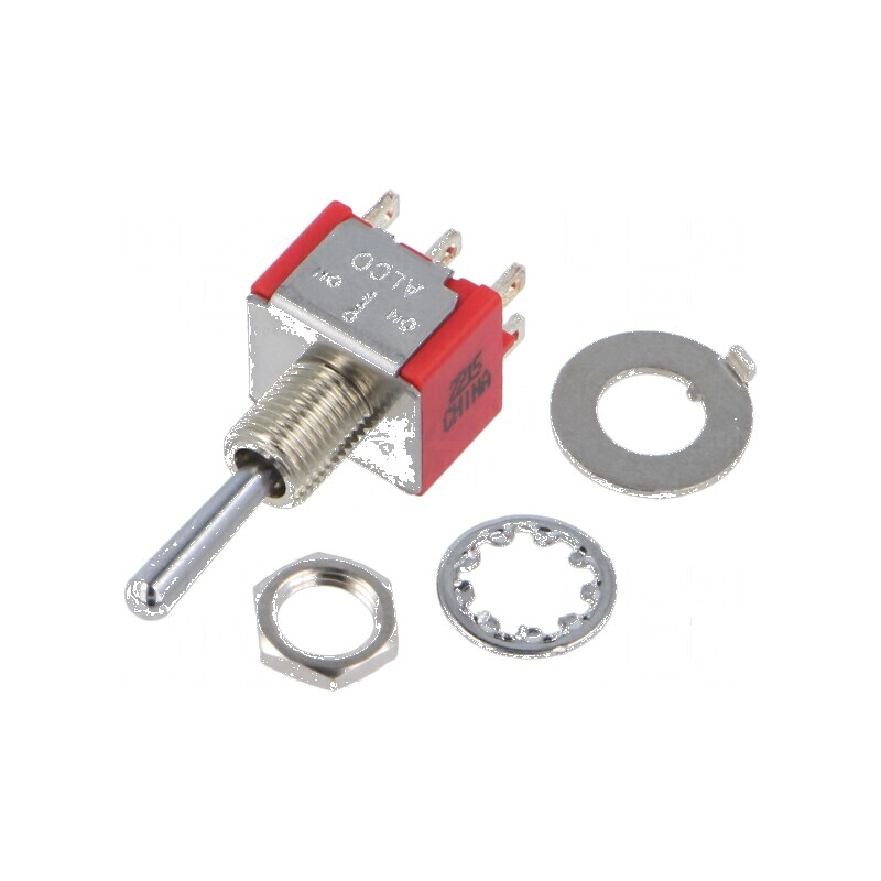Comutator basculant DPDT ON-ON 5A/125VAC 5A/28VDC 10mΩ | Electronic-mag.ro | Componente Electronice Comutator basculant DPDT ON-ON 5A/125VAC 5A/28VDC 10mΩ | Electronic-mag.ro | Componente Electronice