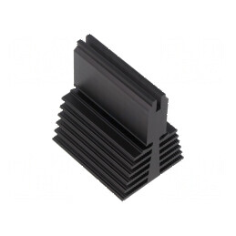 Radiator extrudat T universal negru 50mm x 40mm x 56mm | Electronic-mag.ro | Componente Electronice