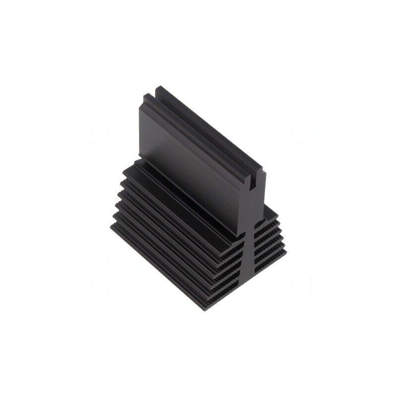 Radiator extrudat T universal negru 50mm x 40mm x 56mm | Electronic-mag.ro | Componente Electronice