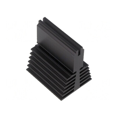 Radiator extrudat T universal negru 50mm x 40mm x 56mm | Electronic-mag.ro | Componente Electronice