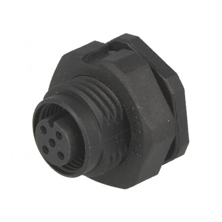 Conector M12 soclu PIN 5 mamă A-DeviceNet CANopen IP68 | Electronic-mag.ro | Componente Electronice