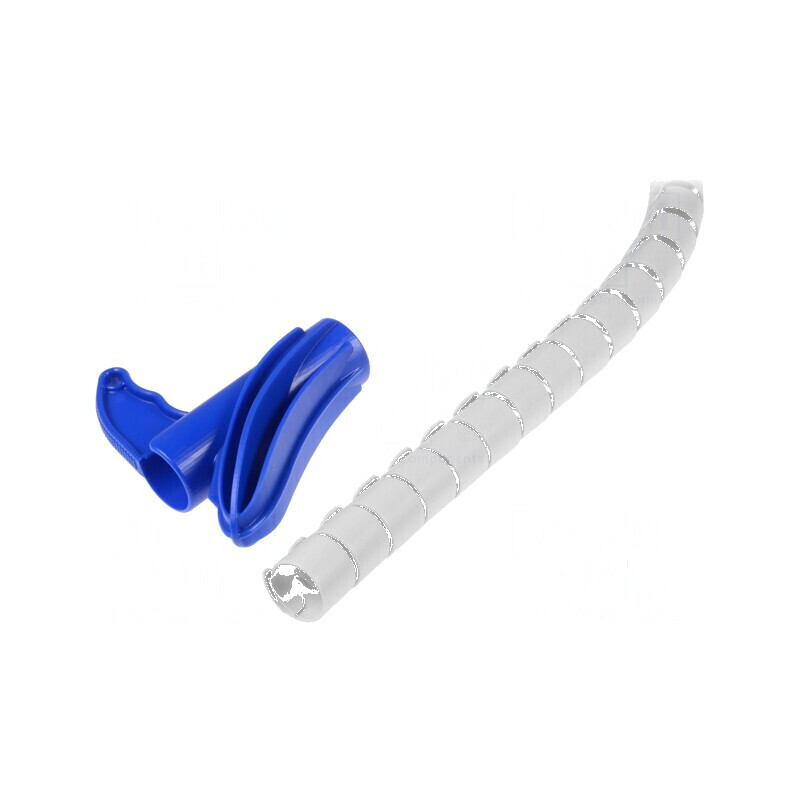 Înfăşurare spirală 30mm polipropilenă gri deschis UL94HB | Electronic-mag.ro | Componente Electronice