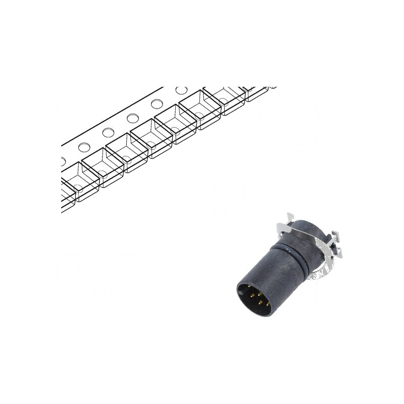 Conector M12 soclu 8 PIN tată A-DeviceNet CANopen SMT | Electronic-mag.ro | Componente Electronice Conector M12 soclu 8 PIN tată A-DeviceNet CANopen SMT | Electronic-mag.ro | Componente Electronice
