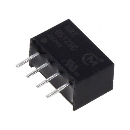 Convertor DC/DC 1W 4,5-5,5V la 12V 83mA SIP | Electronic-mag.ro | Componente Electronice