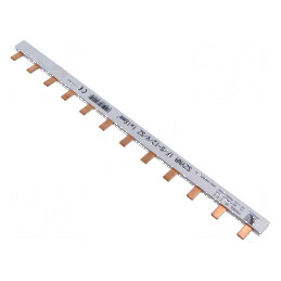 Bară colectoare 16mm² 400V 1 Poli Raster 27mm Nr. mod 12 | Electronic-mag.ro | Componente Electronice