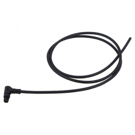 Conector M8 mufă tată unghi cabluri IP67 3 pini -20÷80°C | Electronic-mag.ro | Componente Electronice
