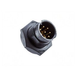 Conector circular soclu B tată PIN 10 2A IP67 | Electronic-mag.ro | Componente Electronice