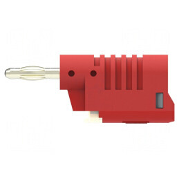 Conector banană 4mm roşu neizolat 36A 30VAC 60VDC | Electronic-mag.ro | Componente Electronice