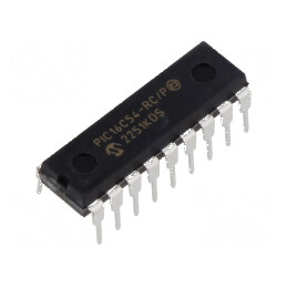 Microcontroler PIC 40MHz GPIO 2,5-6,25VDC THT PDIP18 | Electronic-mag.ro | Componente Electronice