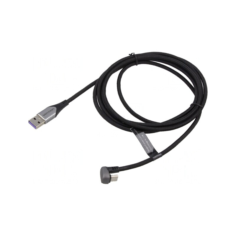 Cablu USB 2.0 A la C unghi nichelat 1m | Electronic-mag.ro | Componente Electronice Cablu USB 2.0 A la C unghi nichelat 1m | Electronic-mag.ro | Componente Electronice