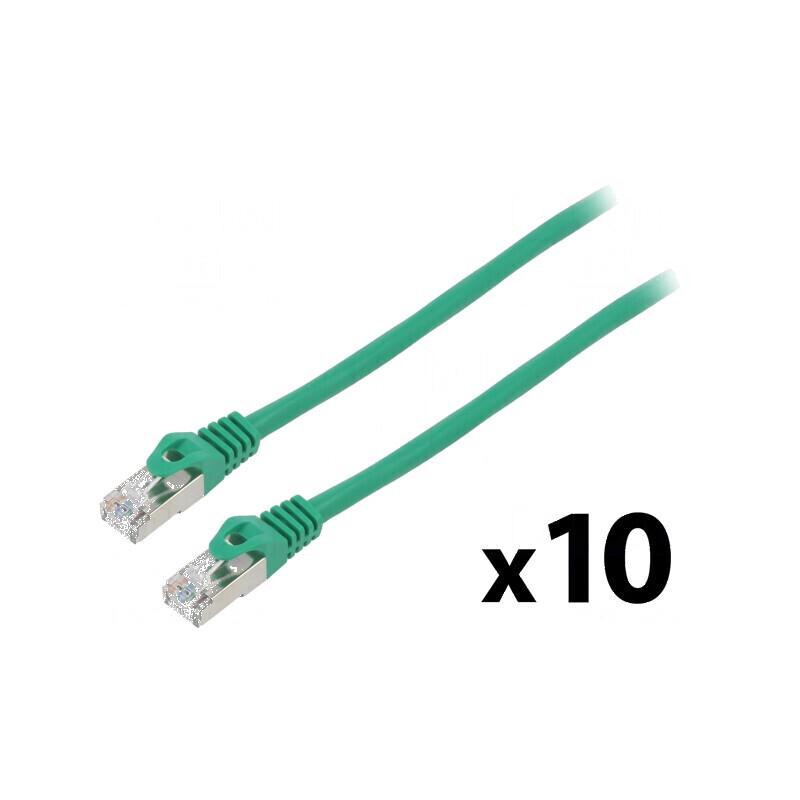 Patch cord F/UTP 6 litat CCA PVC verde 0,25m 26AWG | Electronic-mag.ro | Componente Electronice Patch cord F/UTP 6 litat CCA PVC verde 0,25m 26AWG | Electronic-mag.ro | Componente Electronice