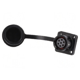 Soclu SA12 Mamă PIN 7 IP67 5A 125V Lipire 0,75mm2 -40÷85°C | Electronic-mag.ro | Componente Electronice