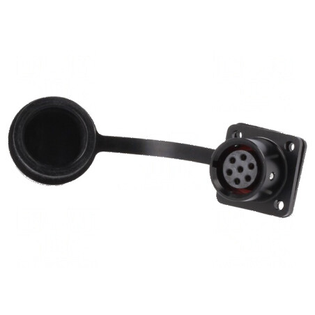 Soclu SA12 Mamă PIN 7 IP67 5A 125V Lipire 0,75mm2 -40÷85°C | Electronic-mag.ro | Componente Electronice