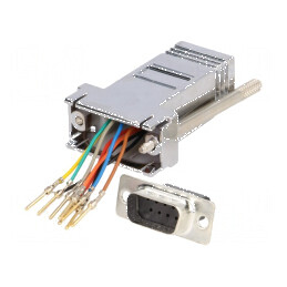 Adaptor D-Sub 9pin tată la RJ45 soclu | Electronic-mag.ro | Componente Electronice
