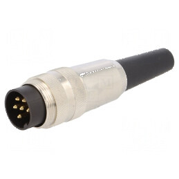 Conector M16 mufă tată lipire cablu 6 pini 5A 250V drept | Electronic-mag.ro | Componente Electronice