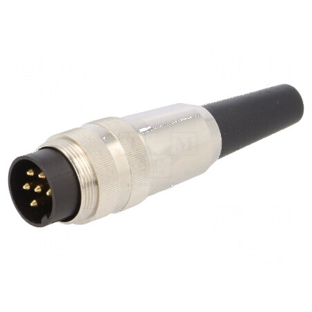 Conector M16 mufă tată lipire cablu 6 pini 5A 250V drept | Electronic-mag.ro | Componente Electronice