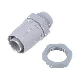 Conectori finali drepţi PG exterior polipropilenă IP54 | Electronic-mag.ro | Componente Electronice