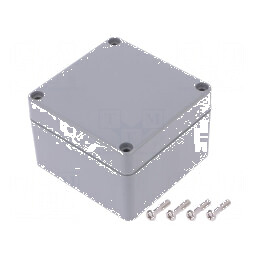 Carcasă universală ABS gri închis IP67 80mm x 82mm x 55mm | Electronic-mag.ro | Componente Electronice
