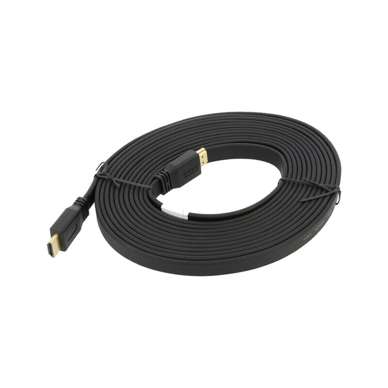 Cablu HDMI 2.0, 5m, negru, PVC, 28AWG | Electronic-mag.ro | Componente Electronice Cablu HDMI 2.0, 5m, negru, PVC, 28AWG | Electronic-mag.ro | Componente Electronice
