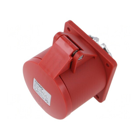 Conector alimentare AC soclu mamă 32A IEC 60309 IP44 PIN 5 | Electronic-mag.ro | Componente Electronice