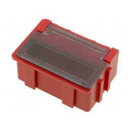 Suport cu clapetă ESD 37x12x15mm din ABS copolimer | Electronic-mag.ro | Componente Electronice