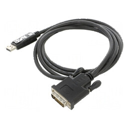 Cablu DisplayPort la DVI-D 1,8m negru | Electronic-mag.ro | Componente Electronice